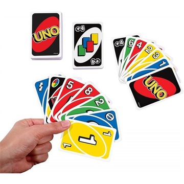 UNO - GRA KARCIANA RODZINNA IMPREZOWA - ORYGINALNA WERSJA - MATTEL
