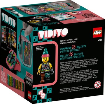 ТВОРЧЕСКИЙ НАБОР БИТБОКСА LEGO VIDIYO PUNK PIRATE