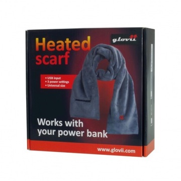 Шарф с подогревом GLOVII GA1B Черный