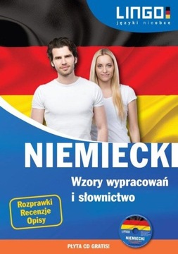 Niemiecki Wzory wypracowań i słownictwo + CD Lingo /POWYSTAWOWA/