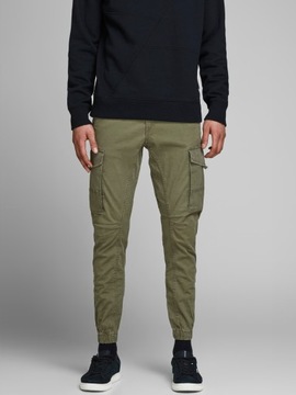 Jack&Jones Spodnie materiałowe Paul Flake 12141844 Zielony Tapered Fit