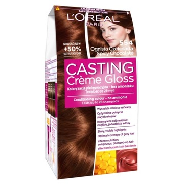 L'Oreal Paris Casting Creme Gloss 554 Ognista Czekolada farba do włosów