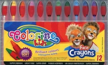 Олівці для аквагриму 12 шт. Colorino