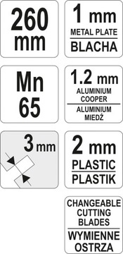 НОЖНИЦЫ ДЛЯ ЛИСТОВОГО МЕТАЛЛА