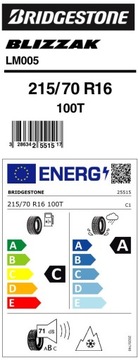 4x BRIDGESTONE 215/70R16 RIDGESTONE LM-005 100T