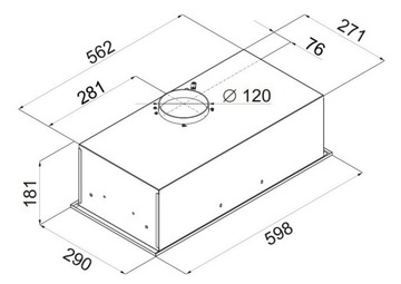 Вытяжка CIARKO SL-BOX Glass 60 Белый