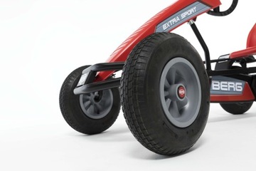 BERG Gokart na Pedały XL B.Super Red BFR Pompowane Koła od, do 100 kg