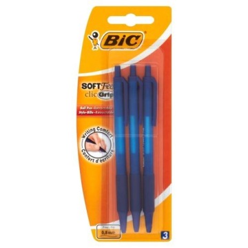 Ручка SOFT FEEL синій BLS 3 шт. BIC
