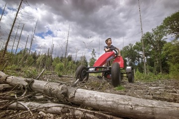 BERG Gokart na Pedały XL B.Super Red BFR Pompowane Koła od, do 100 kg