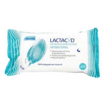 LACTACYD Салфетки антибактериальные для интимной гигиены 15 шт.