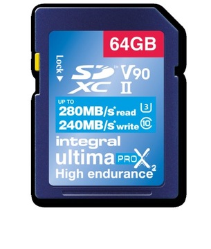 INTEGRAL UltimaPro X2 SDXC 280/240 UHS-II V90 64 ГБ