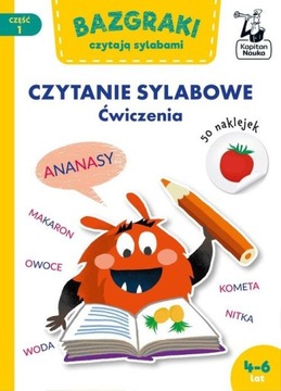 BAZGRAKI CZYTAJĄ SYLABAMI. CZYTANIE SYLABOWE. ĆWICZENIA. NAUKA CZYTANIA