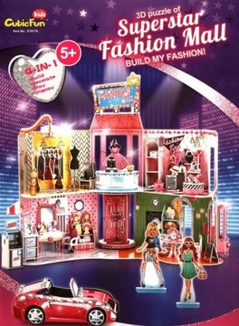 ND17_ZB-133750 Puzzle 3D 157el. Superstar Fashion Mall. Modne Centrum