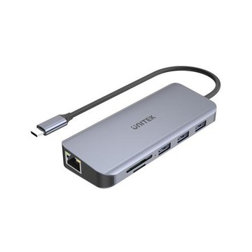 Концентратор Unitek USB-C 3xUSB 3.1 PD HDMI SD VGA RJ45