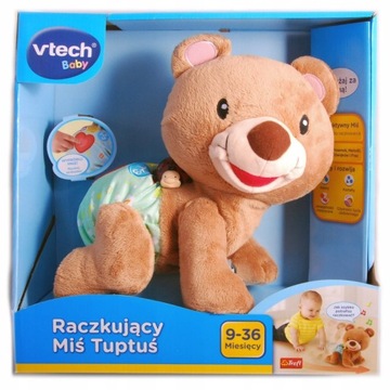 Maskotka miś 33 cm vTech 9 m +