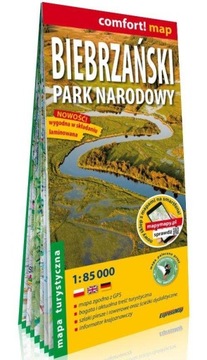 Biebrzański Park Narodowy laminowana mapa turystyc