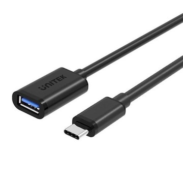 АДАПТЕР UNITEK USB TYPE-C - USB A, M/F, 0,15M