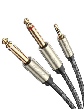 UGREEN AV126 TRS Кабель 3,5 мм на 2x TS 6,35 мм 5 м