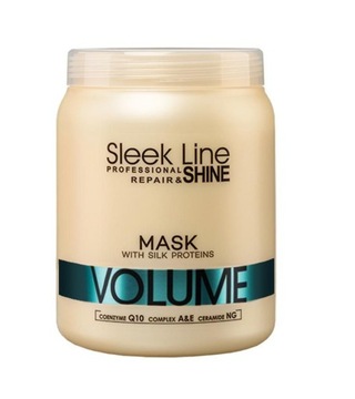 .STAPIZ MASKA SLEEK LINE VOLUME Z JEDWABIEM 1L HIT
