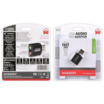 ADA-10 Внешняя звуковая карта MINI, USB 2,