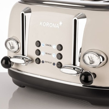 Тостер Korona 21676 серебристый/серый 1630 Вт