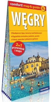 Węgry 2w1 przewodnik i mapa laminowana