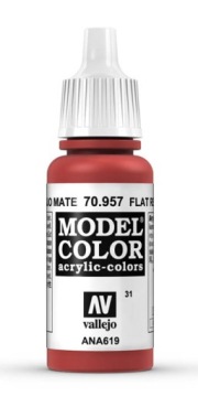 Модель Vallejo Цвет 70.957 FLAT RED 17 мл