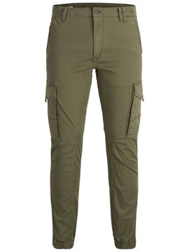 OUTLET Spodnie męskie JackJones PAUL FLAKE khaki r27/32