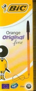 Ручка BIC Помаранчевий Чорний швидковисихаючий 0,7 мм
