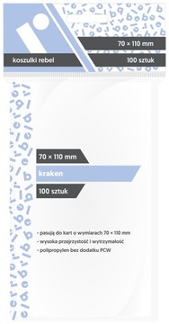 Koszulki na karty Rebel (70x110 mm)