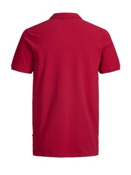 Koszulka polo JackJones JJEBASIC czerwony rXS