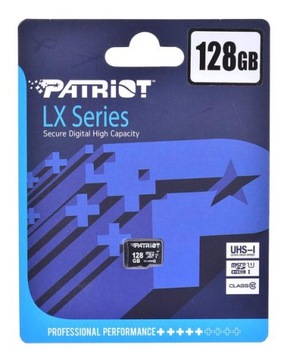 Патриот серии LX microSDHC 128 ГБ, класс 10 UHS-I