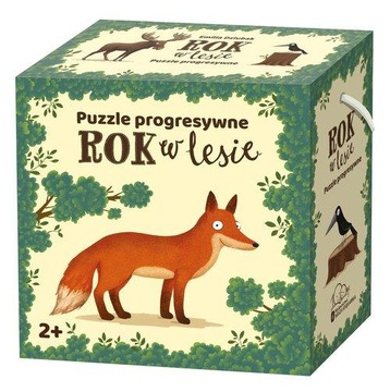 Прогрессивный пазл 20 деталей. Год в лесу