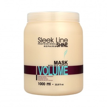 .STAPIZ MASKA SLEEK LINE VOLUME Z JEDWABIEM 1L HIT
