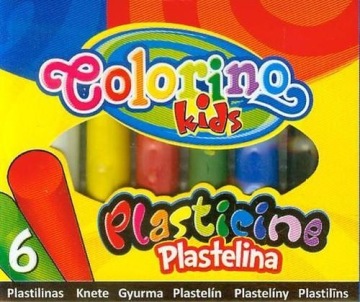 Пластилін COLORINO KIDS кругла 6 кольорів