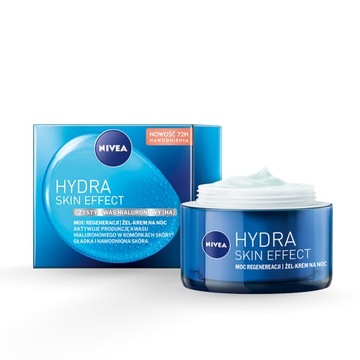 Krem odżywiający Nivea HYDRA SKIN EFFECT 0 SPF na noc 50 ml do twarzy