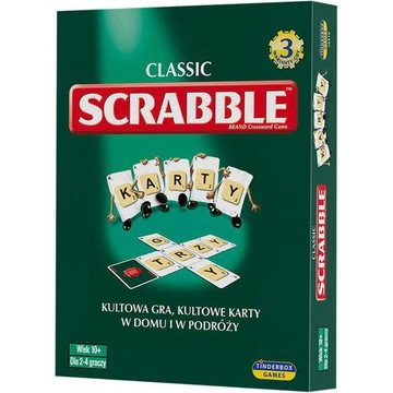 KULTOWA GRA SCRABBLE KARTY PIATNIK GRA SŁOWNA