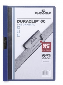 Прочная папка с зажимом DuraClip A4 60 темно-синий