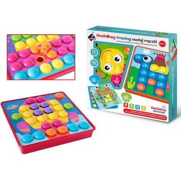 Мозаика/пазл - Тренировка пуговиц для маленьких ручек - (стимулирует моторику)