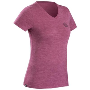 Forclaz Travel 100 женская треккинговая футболка с короткими рукавами из мериносовой шерсти
