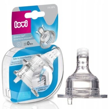 Lovi Smoczek dynamiczny do karmienia Mini 0 m+ 2 szt.