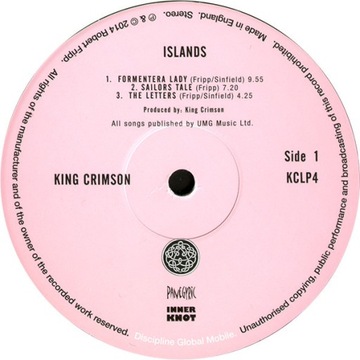KING CRIMSON Islands (200 грамм) ( KCLP4) LP