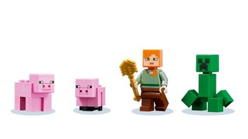 LEGO MINECRAFT СВИНЬЯ ДОМ КРИПЕР ДОМ СВИНЬИ MINECRAFT 8+