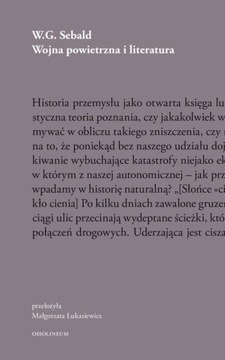 Wojna powietrzna i literatura W.G. Sebald