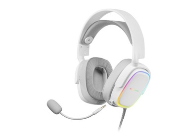 Słuchawki nauszne Mars Gaming MHAX Zestaw Słuchawkowy RGB Biały 5/62