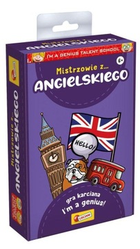 LISCIANI Gra planszowa 55 KART I'M A GENIUS MISTRZOWIE Z ANGIELSKI