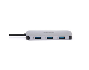 Концентратор USB-C 7 в 1 ACER METAL 3xUSB HDMI USB-C SD