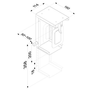 NewStar подвесной держатель для компьютера до 10 кг.
