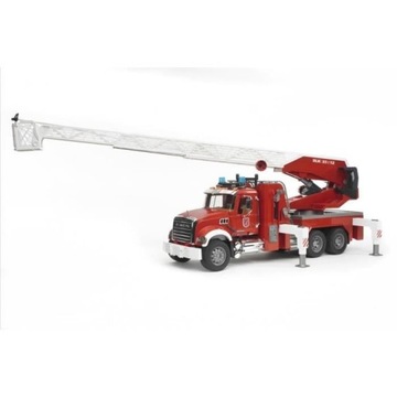 Bruder 02821 Mack Fire Department Выдвижная лестница Контейнер для воды Звуки