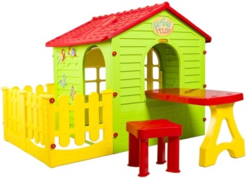 Будиночок садовий для дітей з бортиком і столиком великий XXL Mochtoys